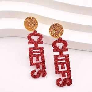 💛 Chiefs Dangle Earrings Simple Sporty Style Jewelry Taylor Swift Travis Kelcey